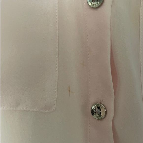 Guess sheer blush button up blouse - Picture 3 of 3